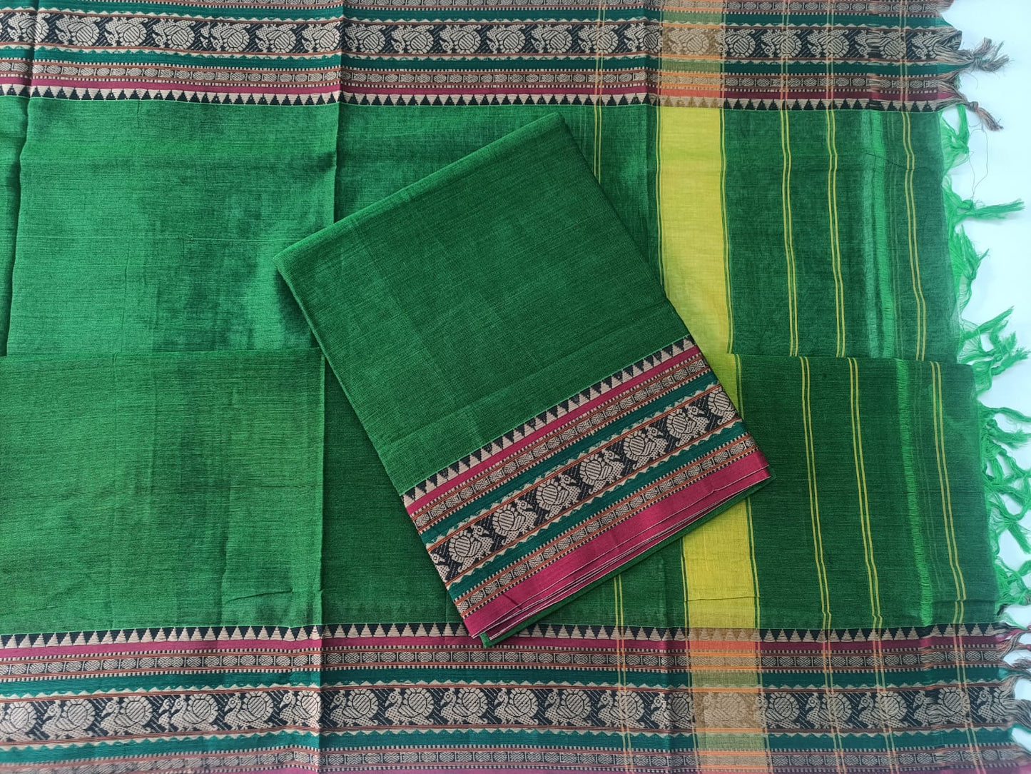 PARROT GREEN - DHARWAD COTTON SUIT SET