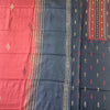 NAVY BLUE - HANDLOOM COTTON - 3 PC SUIT SET - TOP,BOTTOM & DUPATTA
