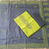GREEN & BLUE - HANDLOOM COTTON - 3 PC SUIT SET - TOP,BOTTOM & DUPATTA