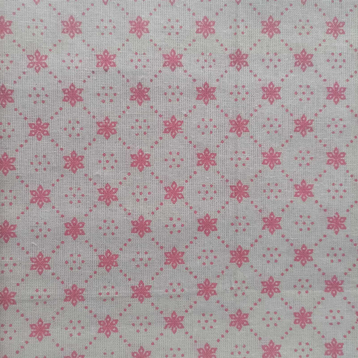 PINK - JAIPUR COTTON - 3 PC SUIT SET - TOP,BOTTOM & DUPATTA