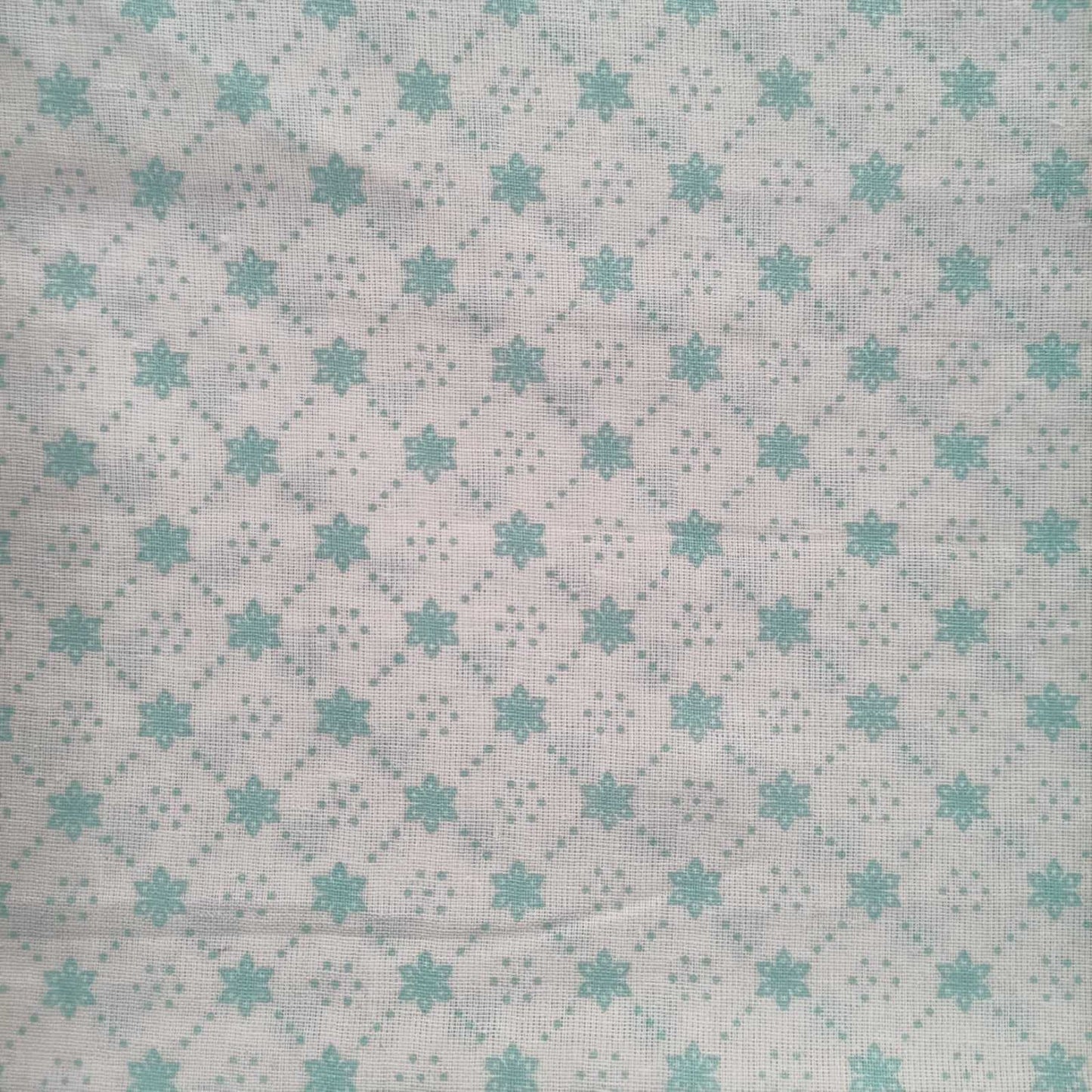 SEA BLUE - JAIPUR COTTON - 3 PC SUIT SET - TOP,BOTTOM & DUPATTA