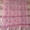 PINK CHANDERI PRINTED SUIT WITH ORGANZA DUPATTA