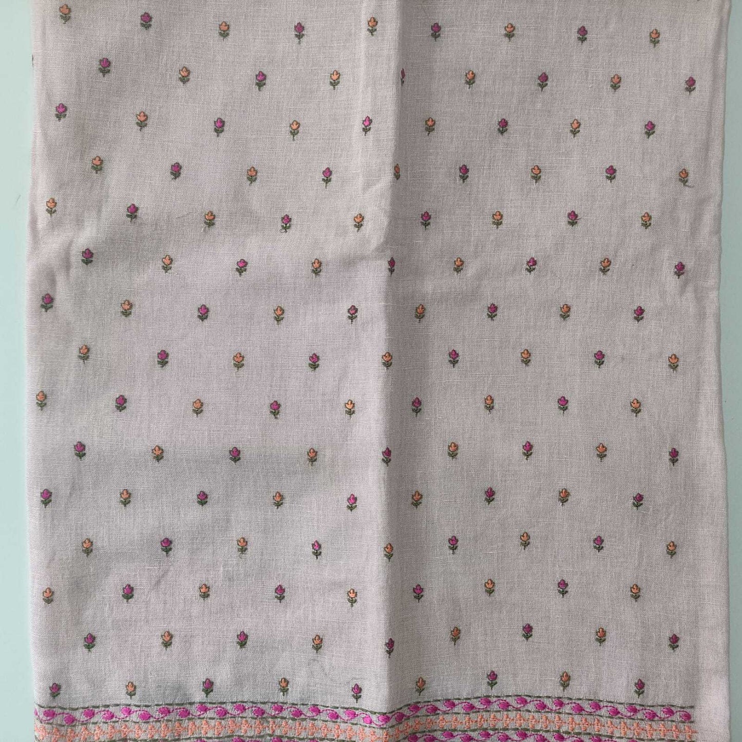 BABY PINK - PREMIUM LINEN EMBROIDERED SUIT SET
