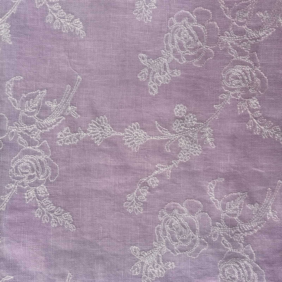 LAVENDER - PREMIUM LINEN EMBROIDERED SUIT SET