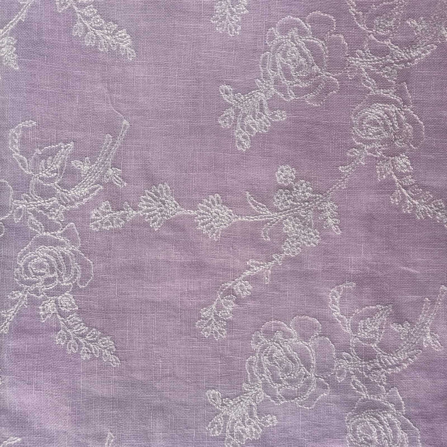 LAVENDER - PREMIUM LINEN EMBROIDERED SUIT SET