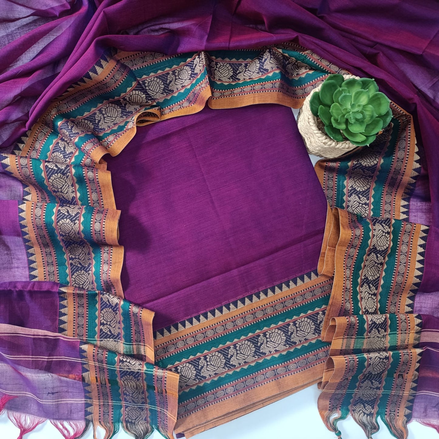 MAGENTA PINK - DHARWAD COTTON SUIT SET