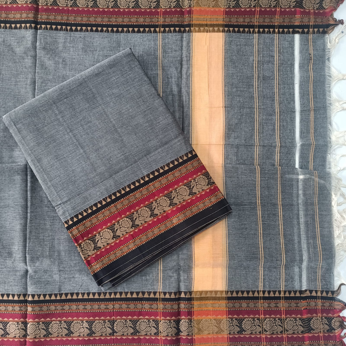 GREY - DHARWAD COTTON SUIT SET