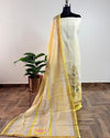 OFFWHITE & YELLOW - COTTON SUIT SET