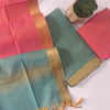 GREY & PINK - PURE MANGALAGIRI SUIT SET