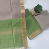 GREEN & GREY - PURE MANGALAGIRI COTTON SUIT SET