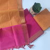 PINK & YELLOW - PURE MANGALAGIRI SUIT SET